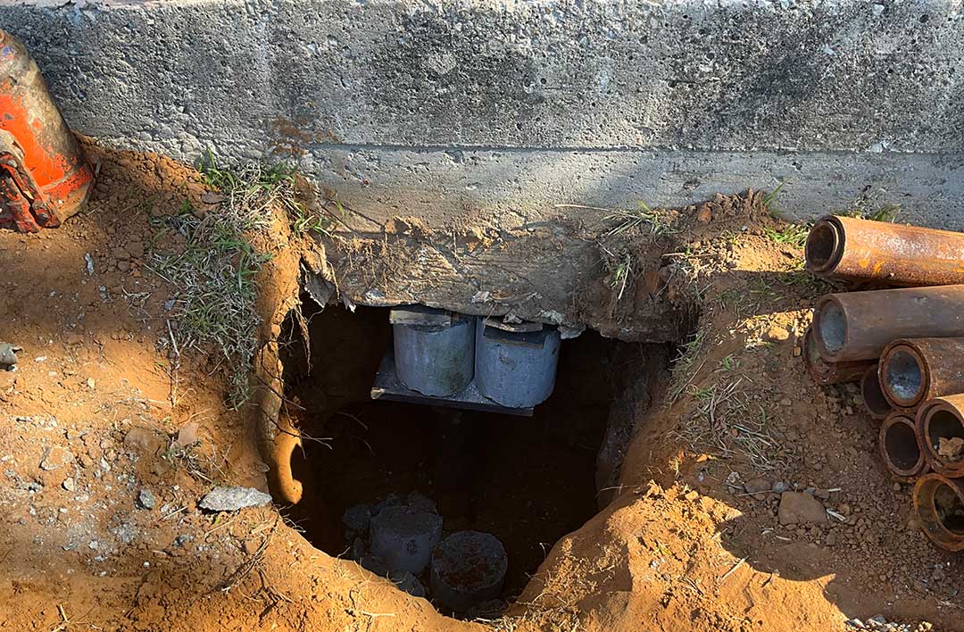 FCS foundation repair project in Dallas, Texas
